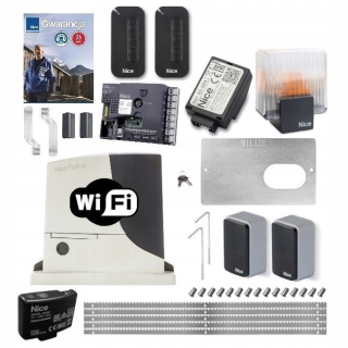 Sada NICE ROBUS RB600 do 600kg + 2 MYGO DIAĽKOVÉ OVLÁDAČE + LAMPA + 5M PÁS + WIFI